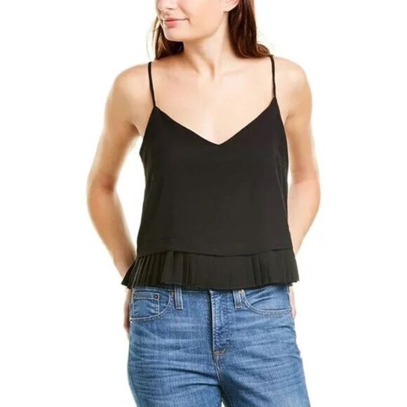 NWT French Connection Pleated Cropped Top - Picture 1 of 5